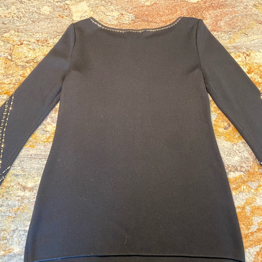 St. John Couture - Geometric Pointelle Jacquard Sweater - READ MEASUREMENTS - Picture 16 of 17